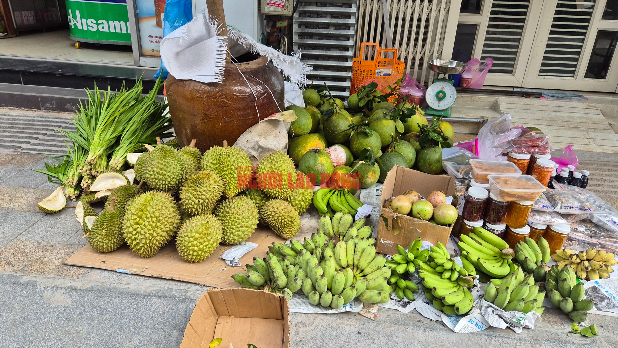 Giá sầu riêng Ri 6 trái vụ giá rẻ bất ngờ - Ảnh 1.