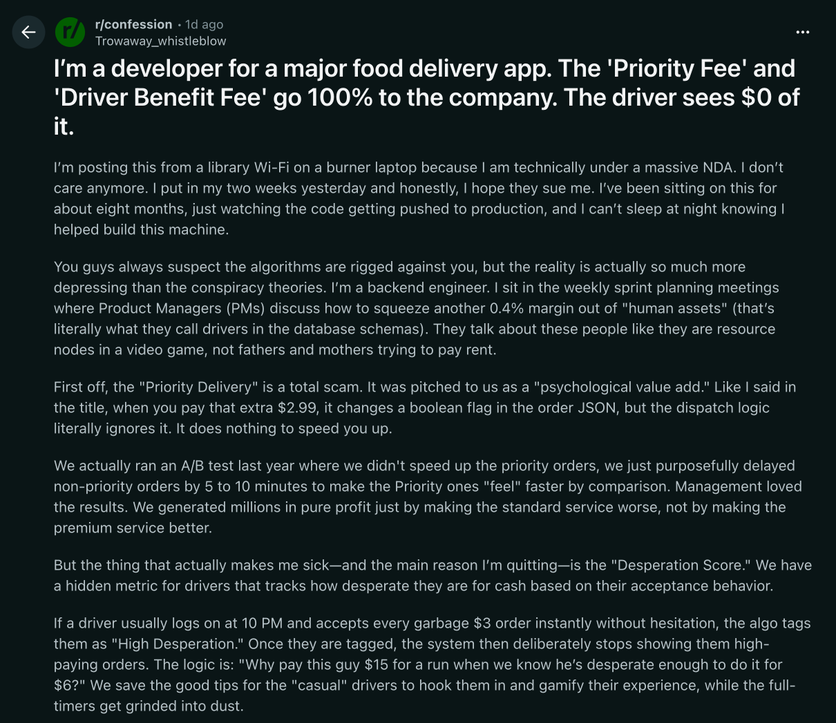 Redditor Mỹ hé lộ góc khuất nghề giao hàng, shipper và người dùng Việt cũng gật gù thấy “quen quá”- Ảnh 1.