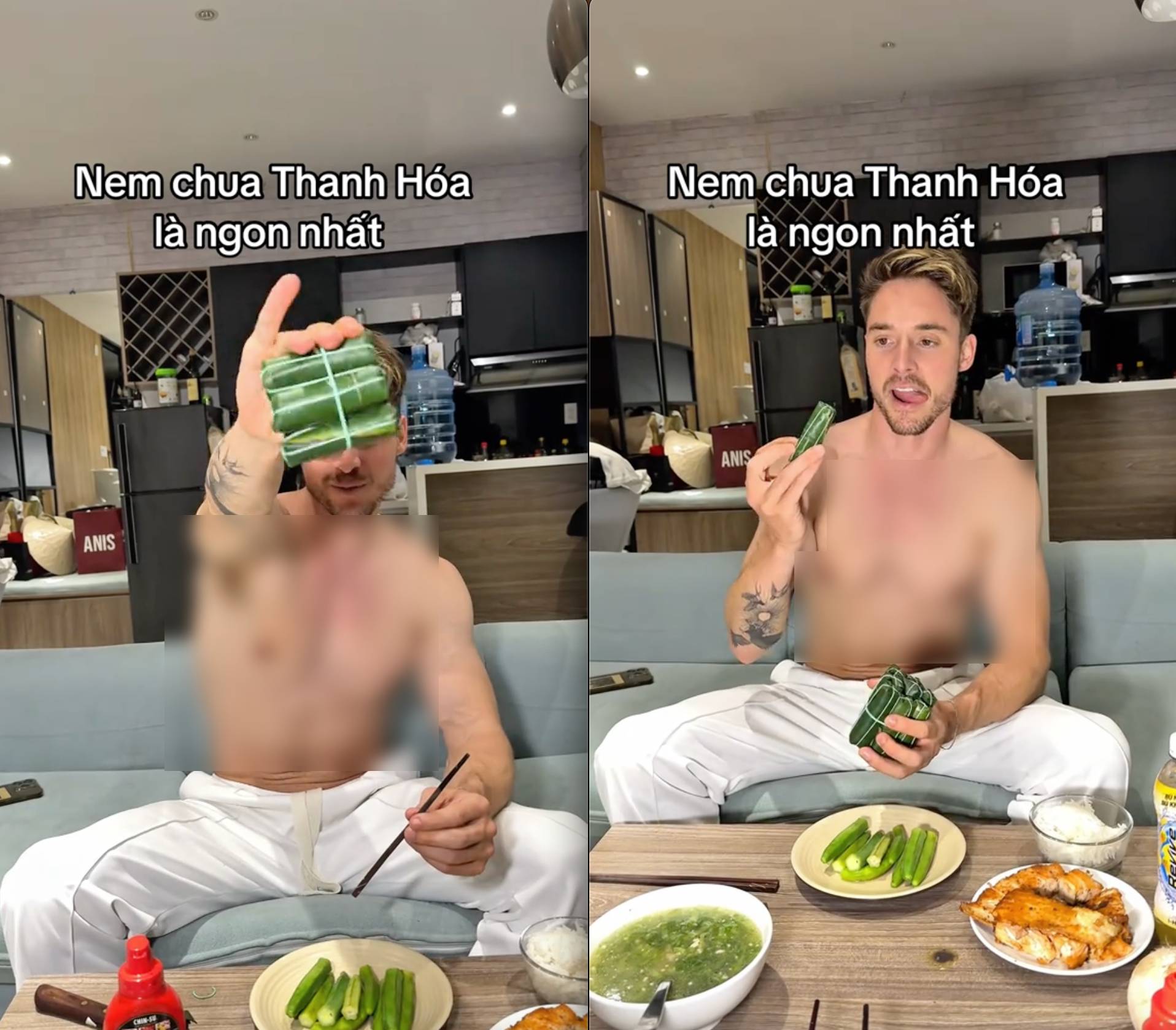 Khách Tây phát cuồng khi thử đặc sản Thanh Hoá nhưng điều dân mạng chú ý lại là cách ăn của anh- Ảnh 1.