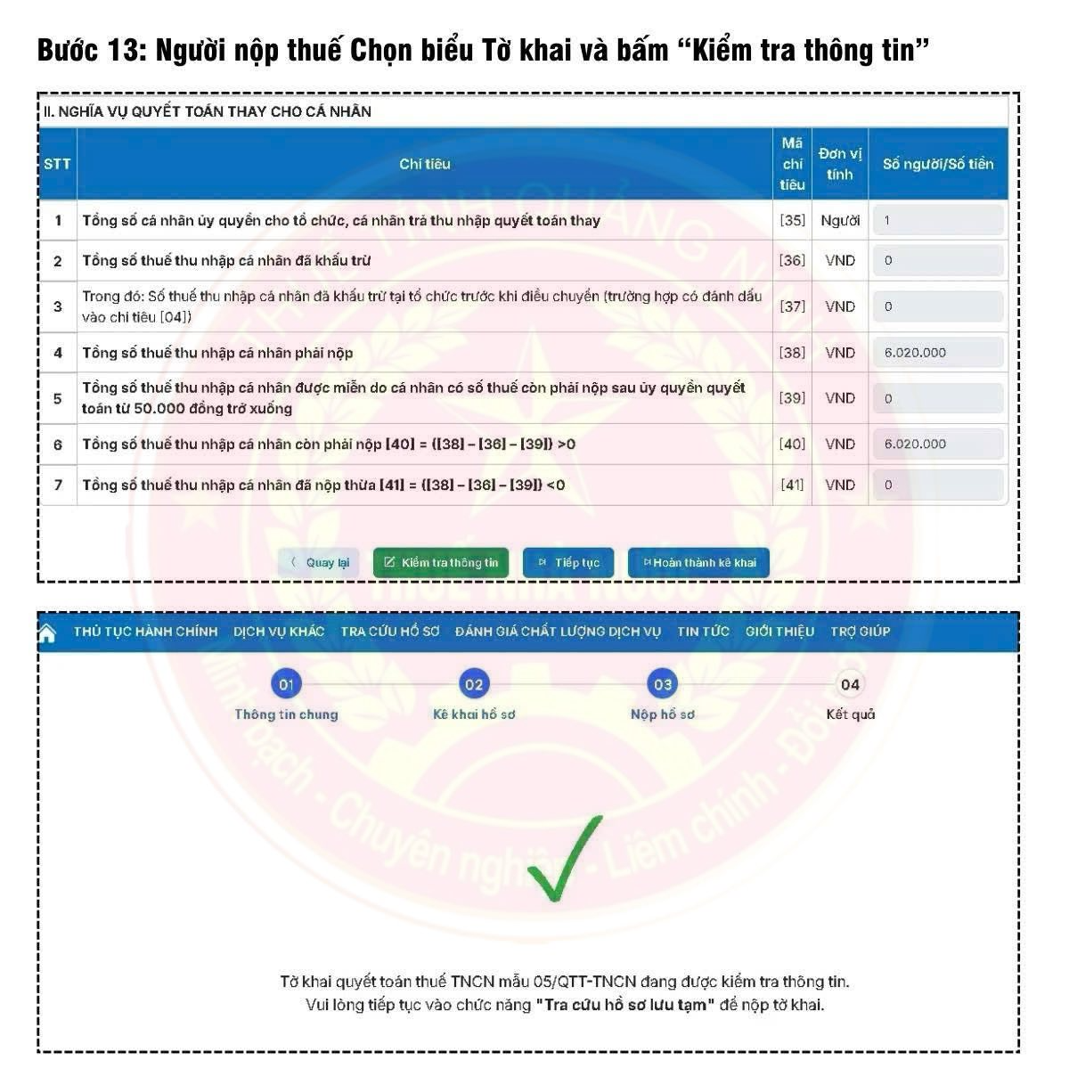 Người nộp thuế lưu ý: Cơ quan thuế hướng dẫn cách quyết toán thuế TNCN online ngay tại nhà- Ảnh 7.