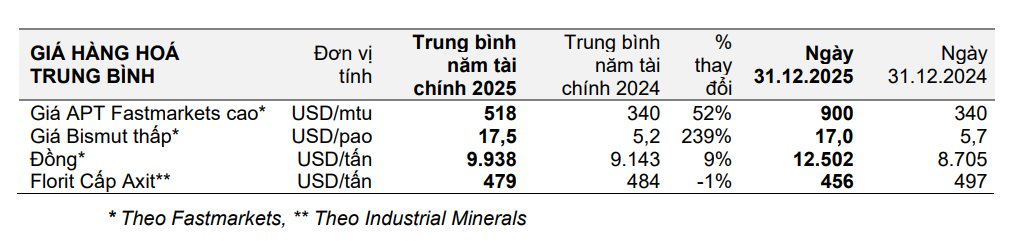 Giá vonfram tăng vọt lên mức kỷ lục, một doanh nghiệp Việt Nam đang "ôm" mỏ lớn thứ hai thế giới ngoài Trung Quốc, cổ phiếu tăng 48% từ đầu năm- Ảnh 3.
