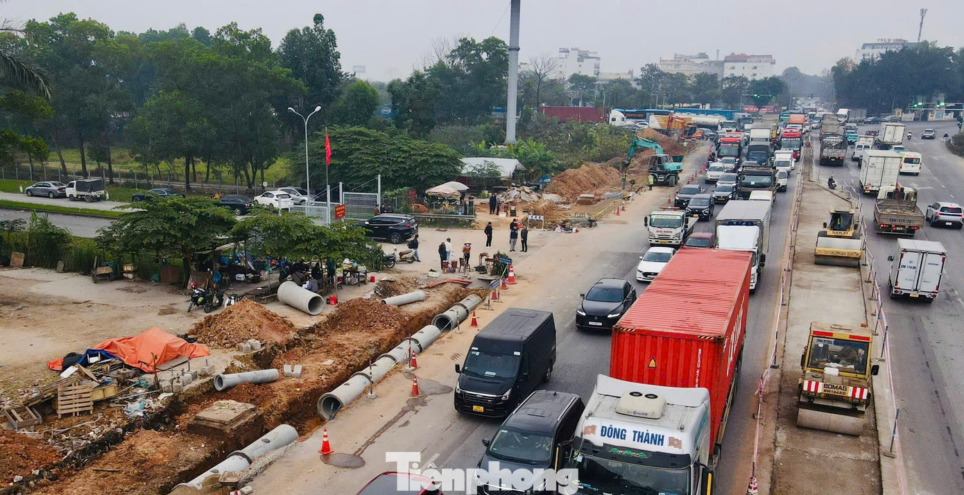 Hối hả thi công nút giao Quốc lộ 2 - Nội Bài - Lào Cai- Ảnh 9.