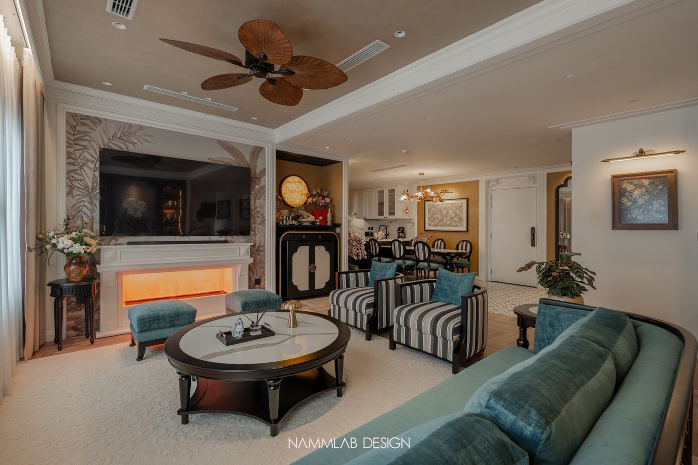 Khám phá căn hộ 180m2 phong cách Indochine- Ảnh 5.