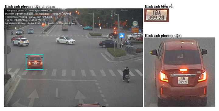 Camera AI phát hiện 416 phương tiện vi phạm tại Ninh Bình chỉ trong một tuần- Ảnh 1.