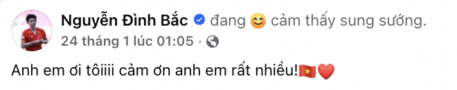 Đình Bắc "lụm" giải châu Á mỏi tay, netizen khen đáng yêu vô đối vì cách bày tỏ cảm xúc đậm dấu ấn "Bắc Còi" - Ảnh 2.