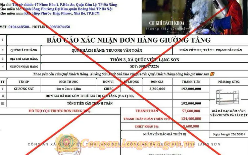 Mạo danh Ban Chỉ huy Quân sự, tung “chiết khấu khủng” để chiếm đoạt tiền- Ảnh 1.