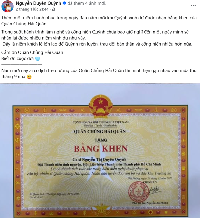 Hit 10 tỷ view đưa giáo viên thanh nhạc thành sao: Nhận bằng khen của Bộ Tư lệnh, là công dân tiêu biểu 2025- Ảnh 2.