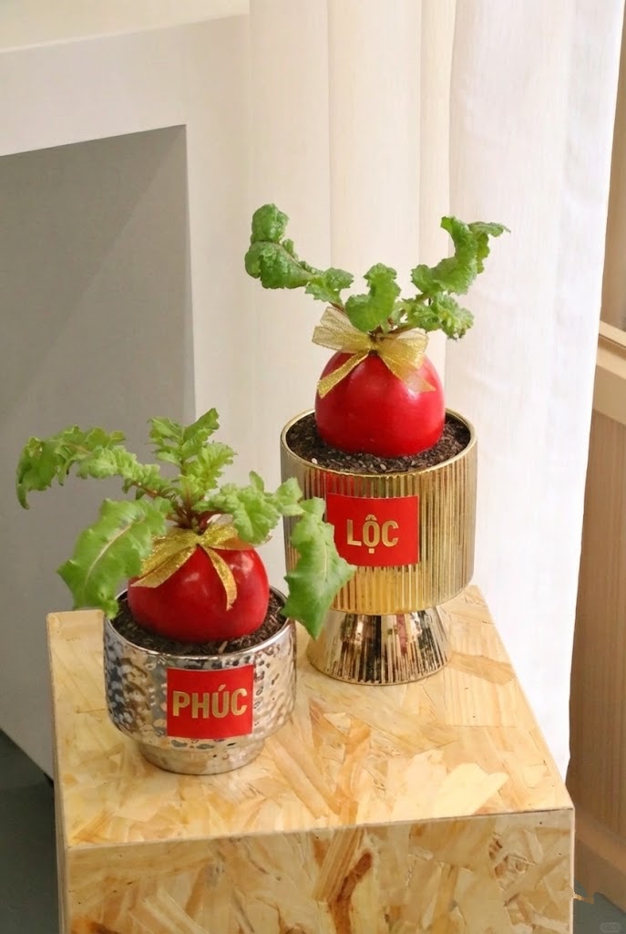 Trend lạ đón Tết: Ra chợ mua củ cải đỏ về cắm bình, ai ngờ thành chậu "Hồng Vận Đương Đầu" hút lộc cực xinh! - Ảnh 10.