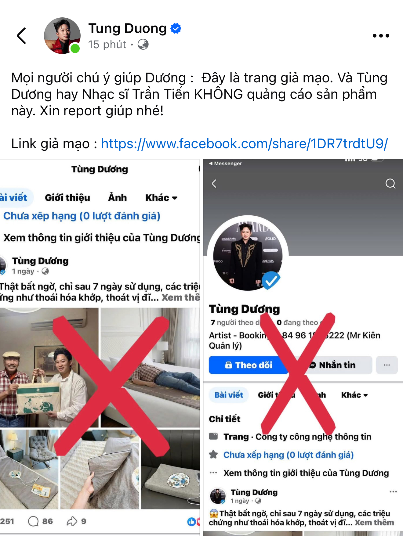 Divo Tùng Dương thông báo khẩn, nhắc tới cả nhạc sĩ Trần Tiến- Ảnh 1.