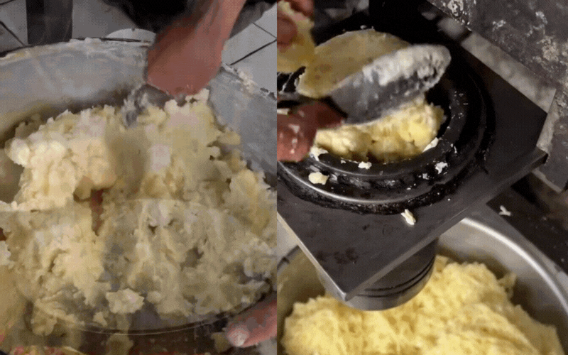 Bún dây, thức quà sáng "gây thương nhớ" của người miền Trung: Món ăn dân dã từ bột gạo và tro bếp, ai đi xa cũng thèm thuồng vị dầu hẹ thơm lừng- Ảnh 3.