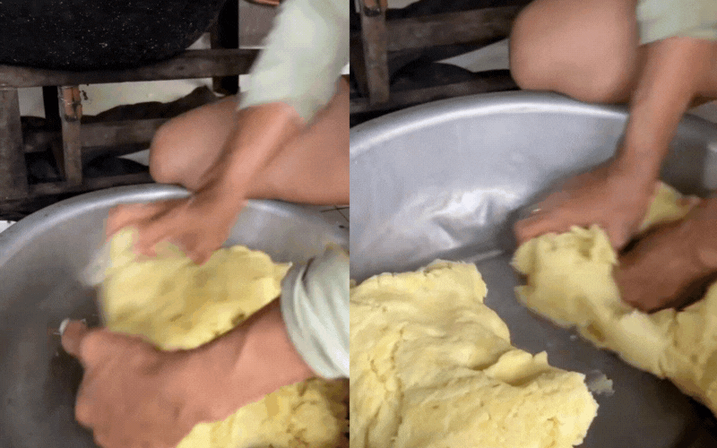 Bún dây, thức quà sáng "gây thương nhớ" của người miền Trung: Món ăn dân dã từ bột gạo và tro bếp, ai đi xa cũng thèm thuồng vị dầu hẹ thơm lừng- Ảnh 5.