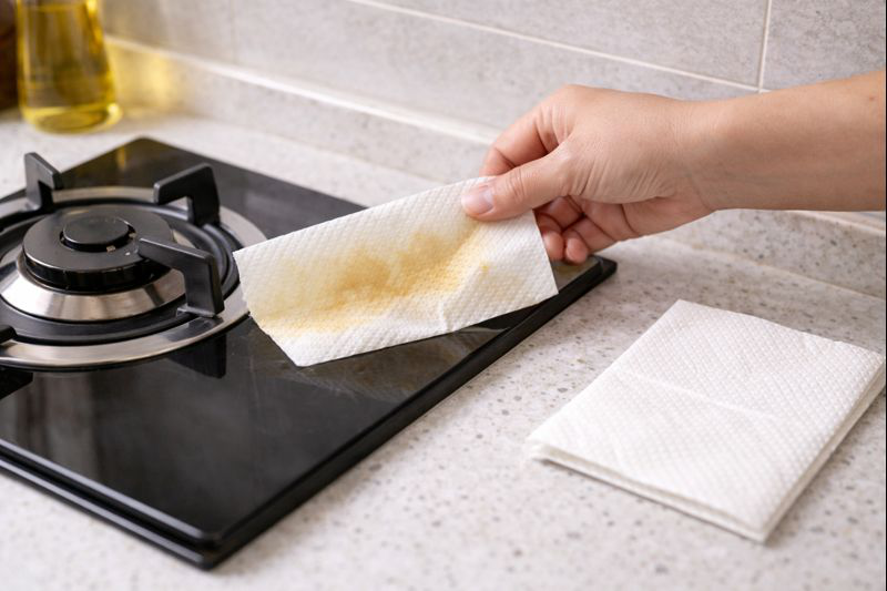 Học mẹ tôi: Đặt khăn giấy vào đúng vị trí này trong bếp - dầu mỡ giảm hẳn, bếp sạch gấp 5 lần- Ảnh 3. Học mẹ tôi: Đặt khăn giấy vào đúng vị trí này trong bếp - dầu mỡ giảm hẳn, bếp sạch gấp 5 lần- Ảnh 3.