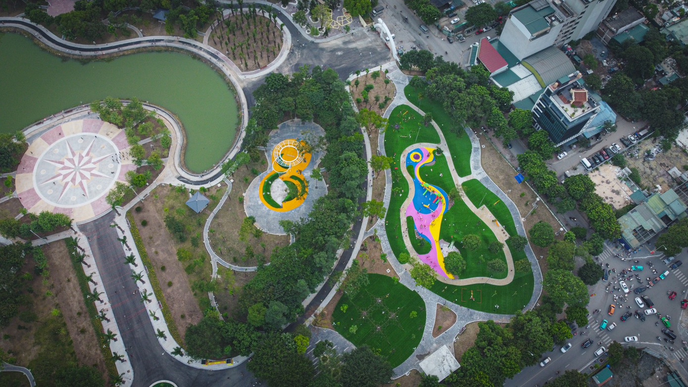 Loạt công viên Hà Nội 'lột xác' sau chỉnh trang- Ảnh 4.