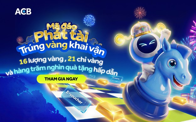 ACB ra mắt chương trình “Mã đáo phát tài”, mang cơ hội “trúng vàng khai vận” dịp Tết Bính Ngọ 2026 - Ảnh 1.