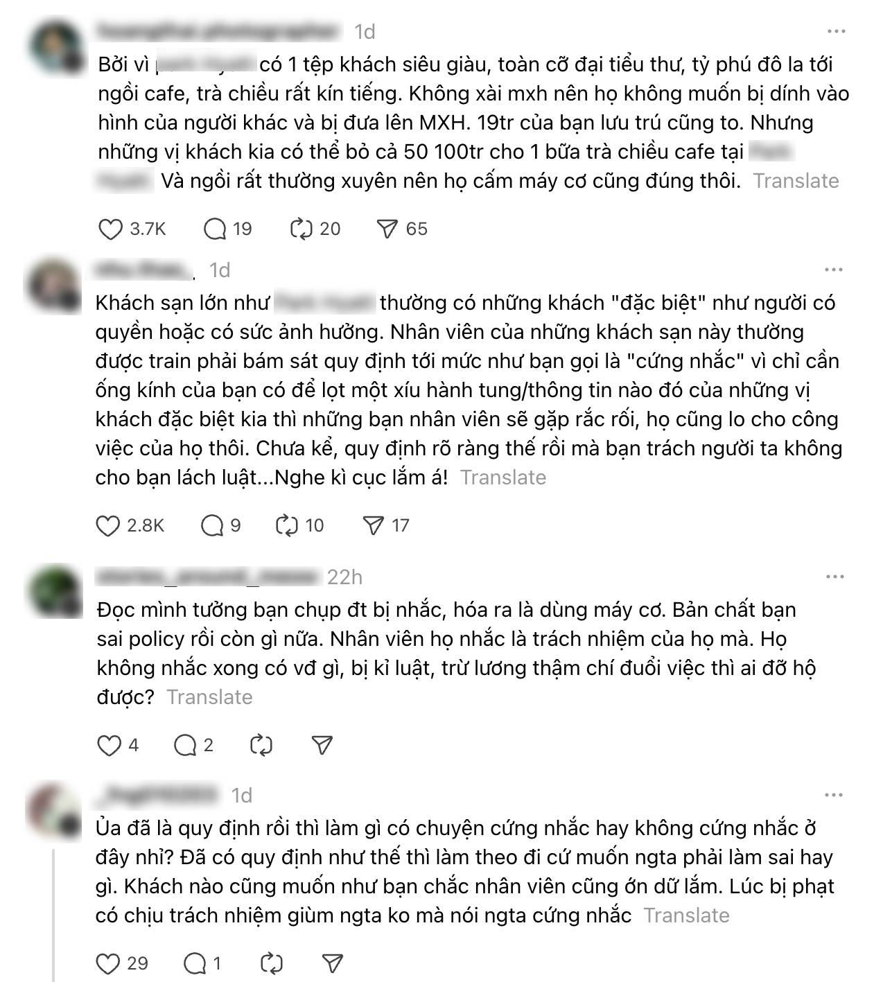 Chi 19 triệu tại khách sạn 5 sao TP.HCM vẫn bị cấm chụp ảnh, cô gái đăng bài tố nhưng không ai bênh nổi- Ảnh 4. Chi 19 triệu tại khách sạn 5 sao TP.HCM vẫn bị cấm chụp ảnh, cô gái đăng bài tố nhưng không ai bênh nổi- Ảnh 4.