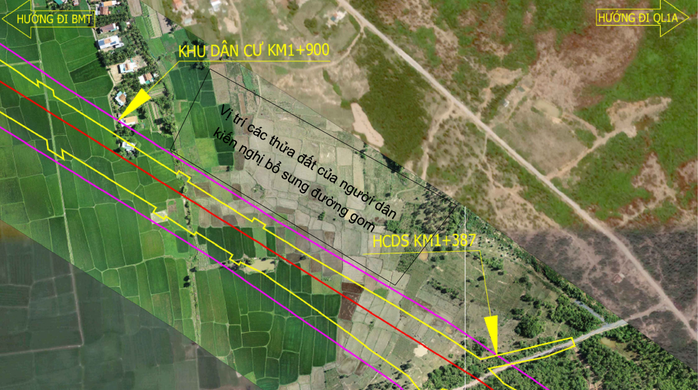 Cao tốc Khánh Hòa – Buôn Ma Thuột bít lối vào ruộng, kiến nghị mở đường gom - Ảnh 1.