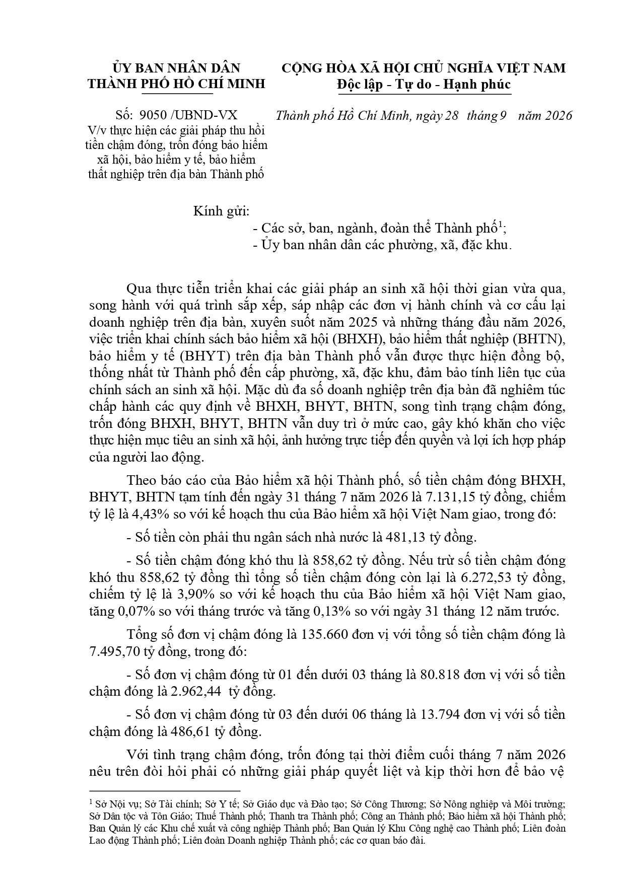 Yêu cầu cơ quan Thanh tra, Công an xử lý doanh nghiệp chậm đóng, trốn đóng bảo hiểm xã hội, bảo hiểm y tế, bảo hiểm thất nghiệp- Ảnh 1.