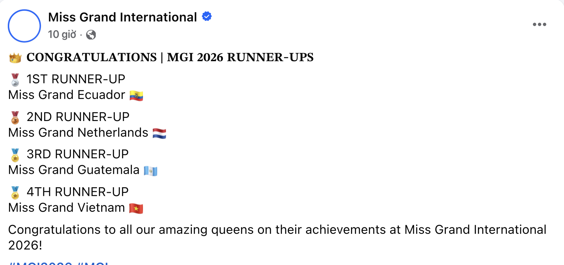 Nhầm lẫn kết quả của Emoura Phạm ở Chung kết Miss Grand- Ảnh 2.