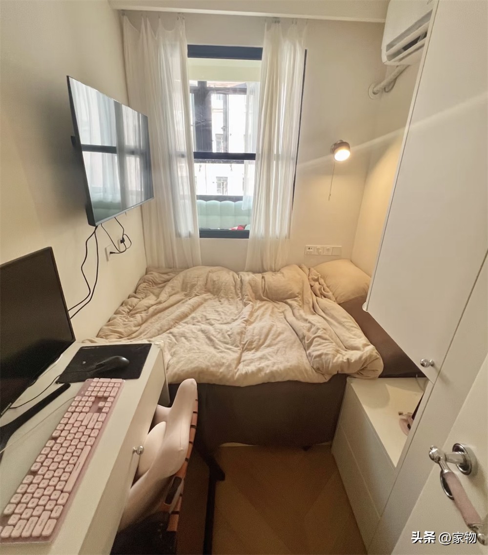 Căn hộ 28m² vẫn có 2 phòng ngủ, 1 phòng khách: Nhìn cách cô gái xử lý nhà dài và hẹp mới thấy từng mét vuông đều có giá trị- Ảnh 10.