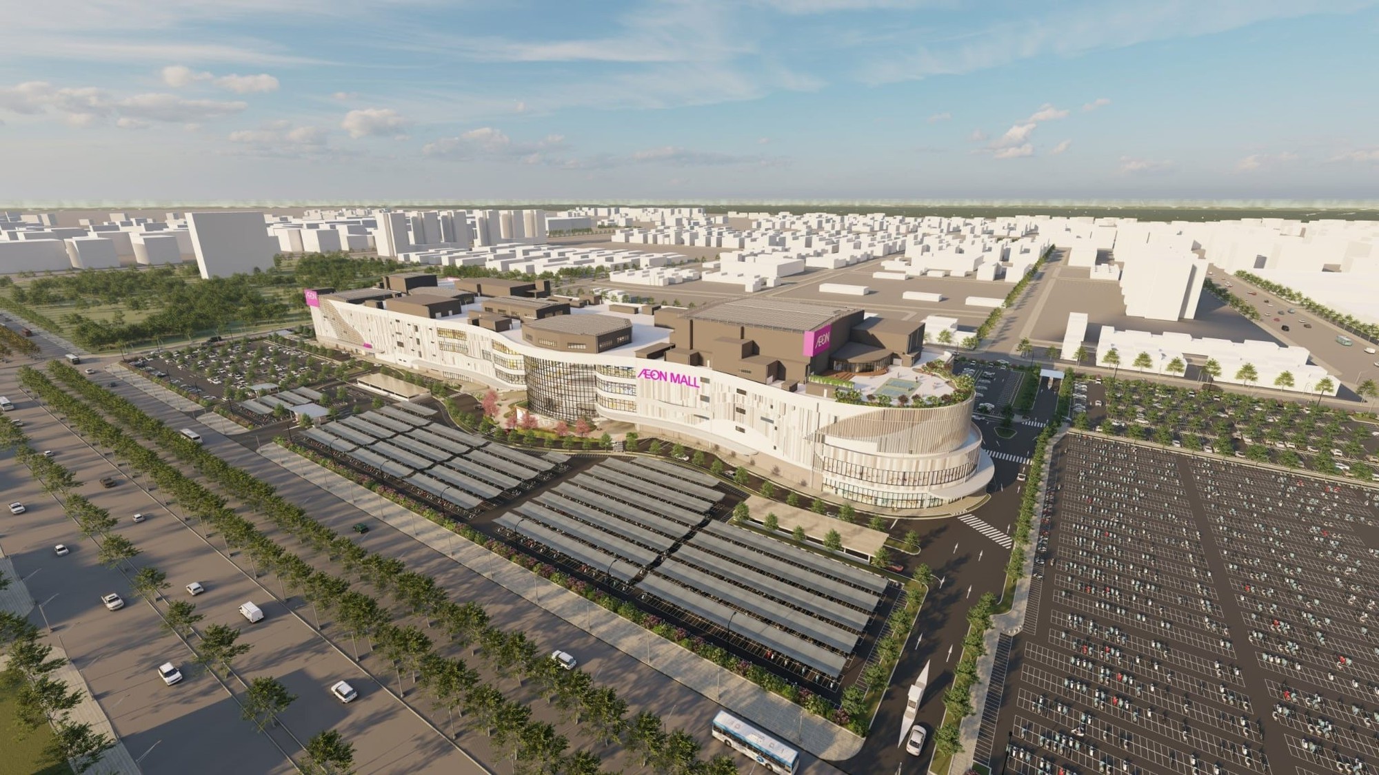 Hôm nay (15/10), AEON chính thức khai trương TTTM thứ 2 trong tháng tại Việt Nam: Rộng 105.000 m2, có tới 5 sân pickleball- Ảnh 1.