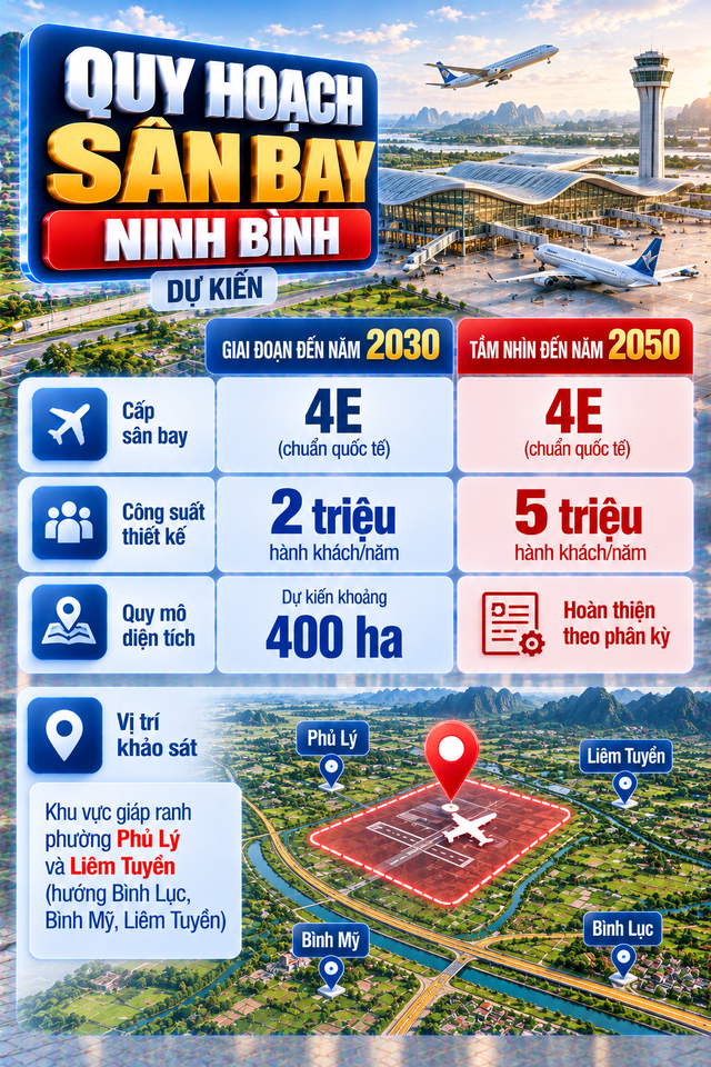 Việt Nam sẽ sớm có sân bay mới toanh cách Nội Bài chỉ hơn 80km, rộng 720ha, trị giá hơn 23.000 tỷ đồng? - Ảnh 2.