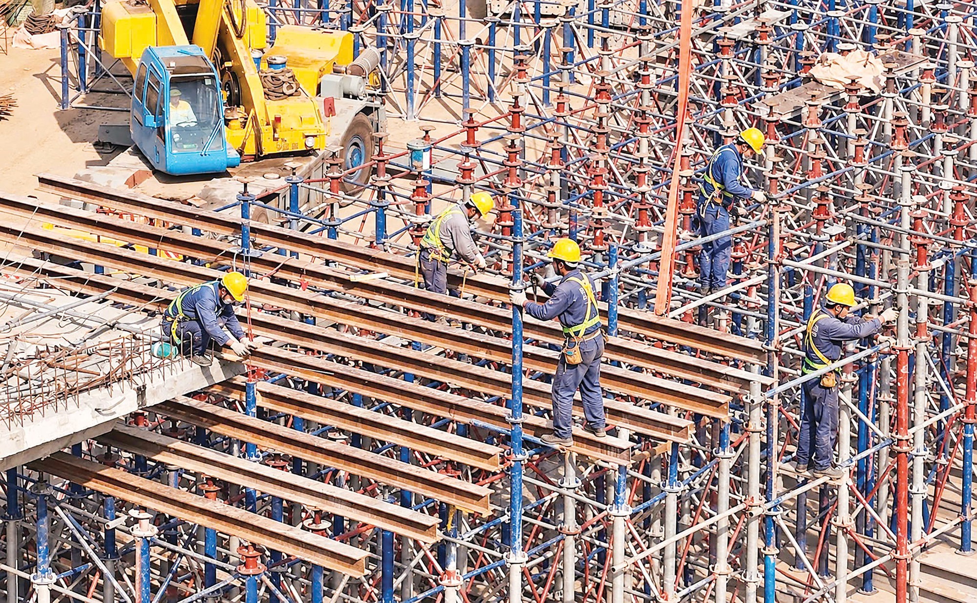 Tích cực thi công nút giao Vành đai 3,5 - Đại lộ Thăng Long- Ảnh 4.