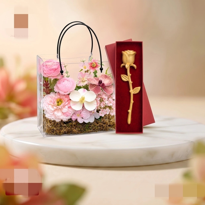 Quà 20/10 độc lạ: Hoa hồng in hình phụ nữ mặc áo dài, cốc giữ nhiệt khắc tên- Ảnh 4.