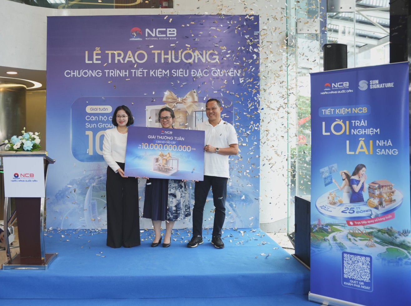 Gửi tiết kiệm, "lãi' nhà sang: NCB tặng khách hàng bất động sản tổng trị giá 65 tỷ đồng trong chưa đầy một tháng - Ảnh 2.