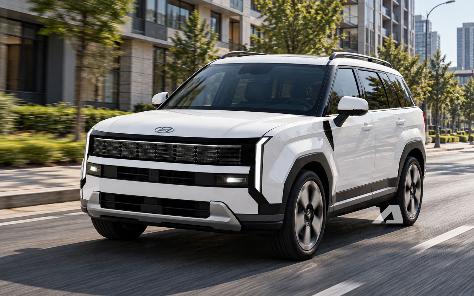 Hyundai Santa Fe 2027 để lộ thêm nhiều chi tiết mới: Đèn hậu dọc như Range Rover, mặt trước cũng thay đổi rõ nét - Ảnh 3.