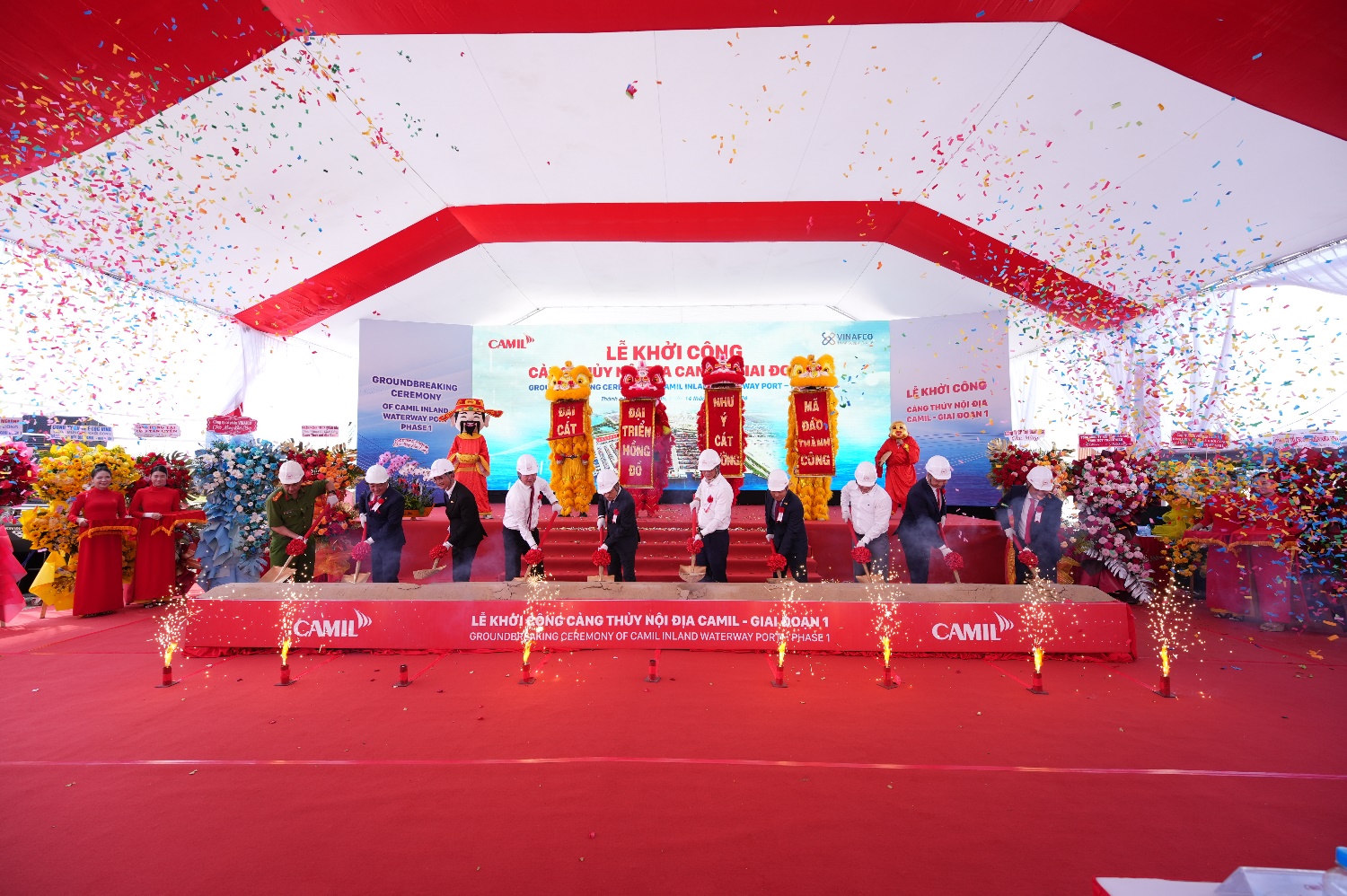 Lễ khởi công cảng thủy nội địa CAMIL - Giai đoạn 1- Ảnh 1.