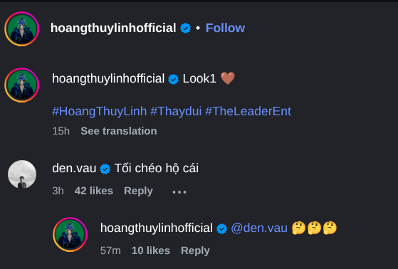 Đen Vâu đòi Hoàng Thùy Linh công khai tương tác - Ảnh 1.