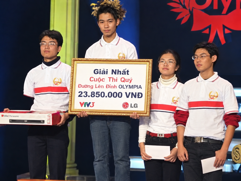 Trận chung kết Đường Lên Đỉnh Olympia duy nhất trong lịch sử có 5 thí sinh- Ảnh 1. Trận chung kết Đường Lên Đỉnh Olympia duy nhất trong lịch sử có 5 thí sinh- Ảnh 1.
