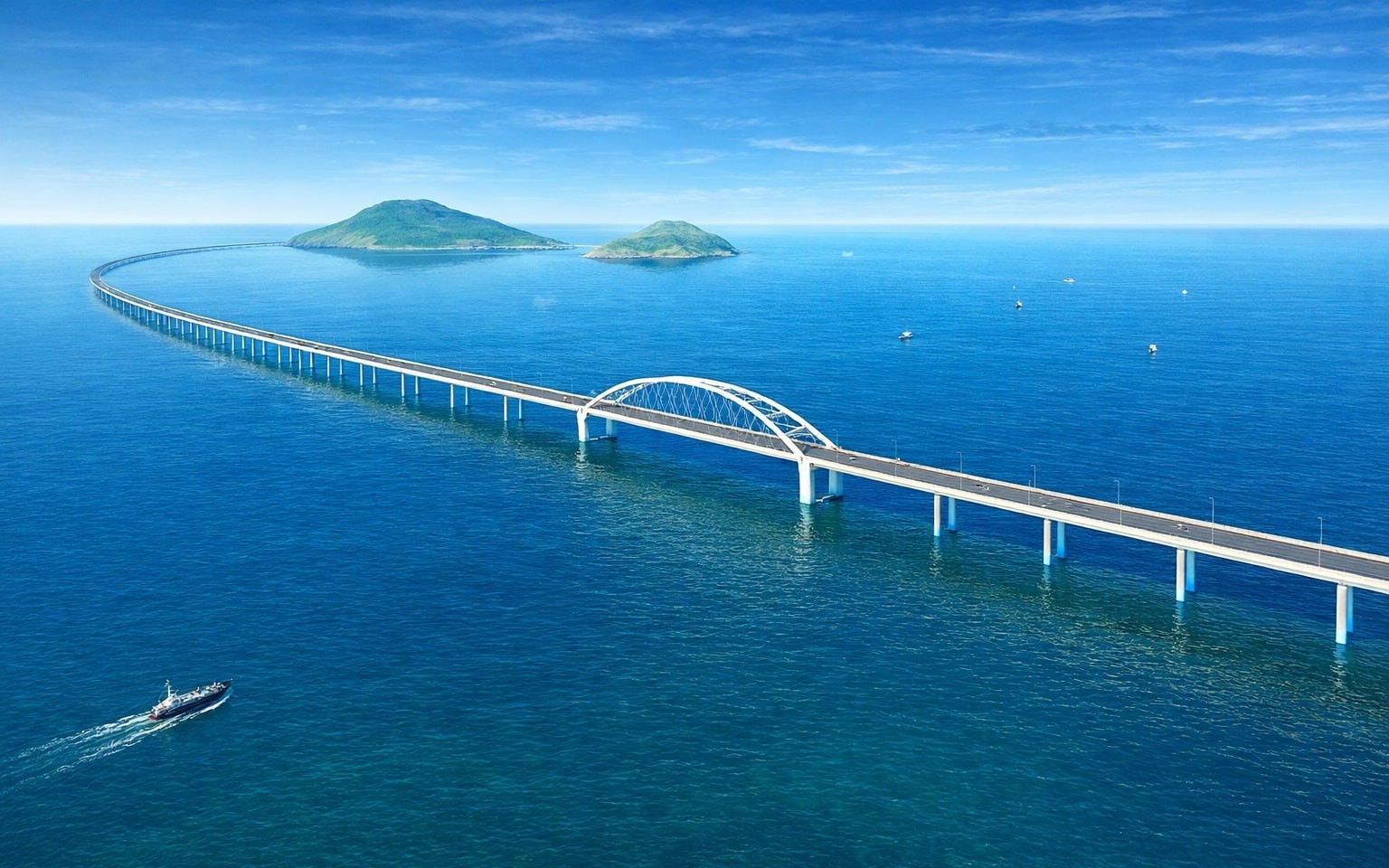 Việt Nam đang xây cây cầu vượt biển dài gần gấp 7 lần cầu Cổng Vàng nổi tiếng của Mỹ: Móng cọc cắm sâu hơn 100 m dưới đáy biển