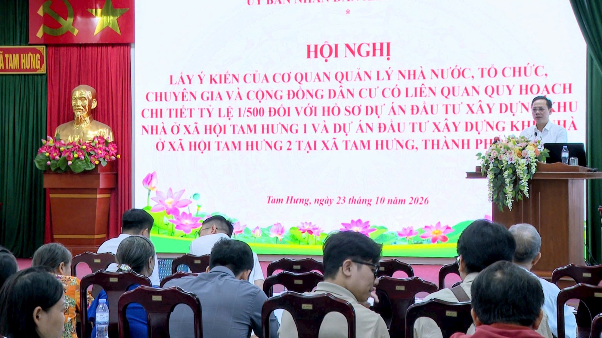 Xã Tam Hưng lấy ý kiến người dân về quy hoạch chi tiết hai dự án nhà ở xã hội- Ảnh 3.