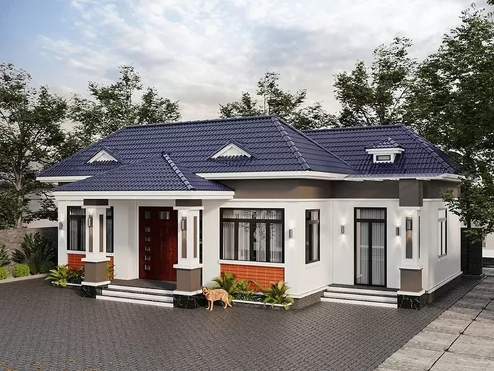 5 mẫu nhà mái Nhật 1 tầng 4 phòng ngủ được yêu thích- Ảnh 2.
