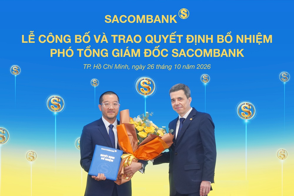 Ông Nguyễn Xuân Ái Quốc làm Phó Tổng Giám đốc Sacombank - Ảnh 1.