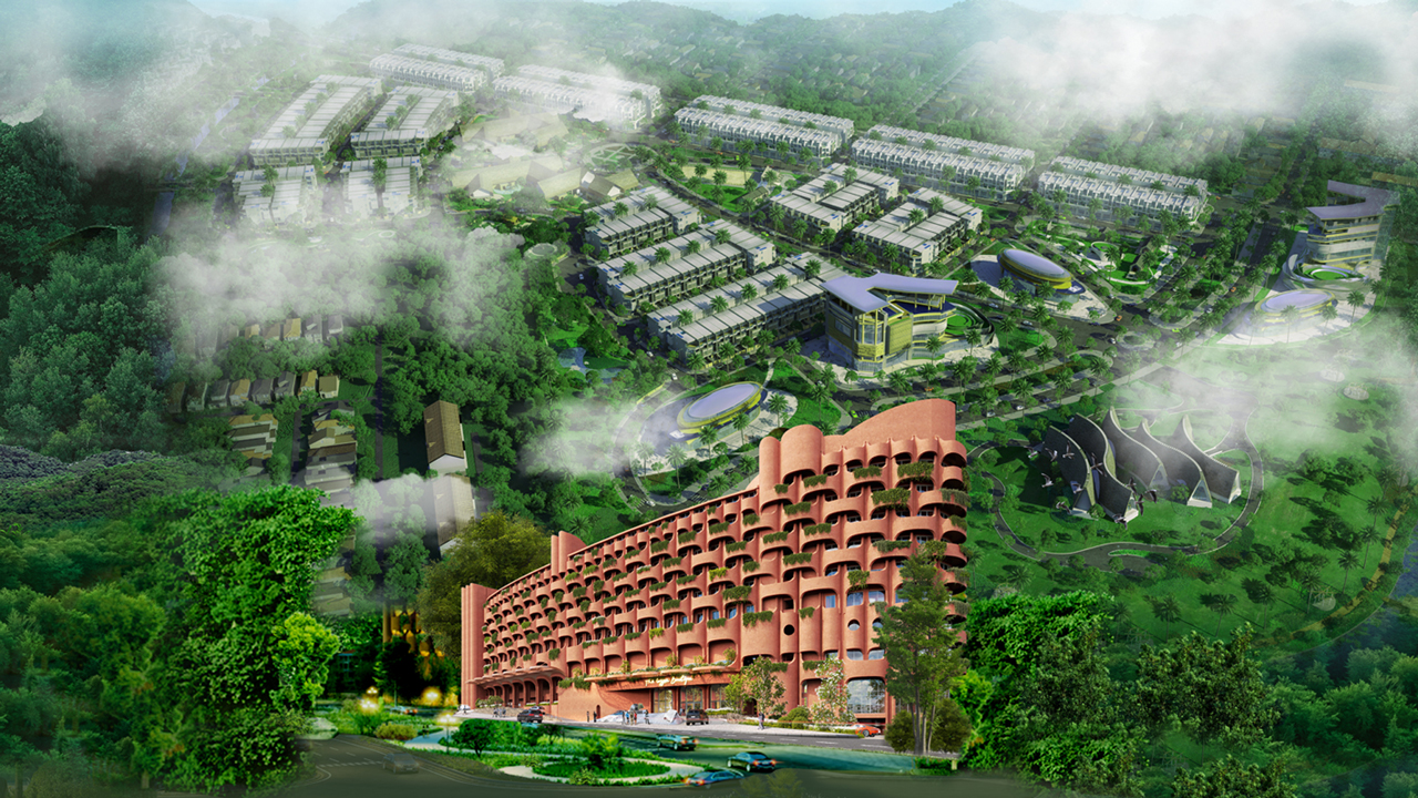Ông Đặng Lê Nguyên Vũ xây khu tổ hợp 9 tầng, rộng 6.500m2 giữa Tây Nguyên: Có 139 phòng lưu trú đạt chuẩn quốc tế, khu vườn do thiền sư nổi tiếng ở Nhật Bản thiết kế - Ảnh 1.