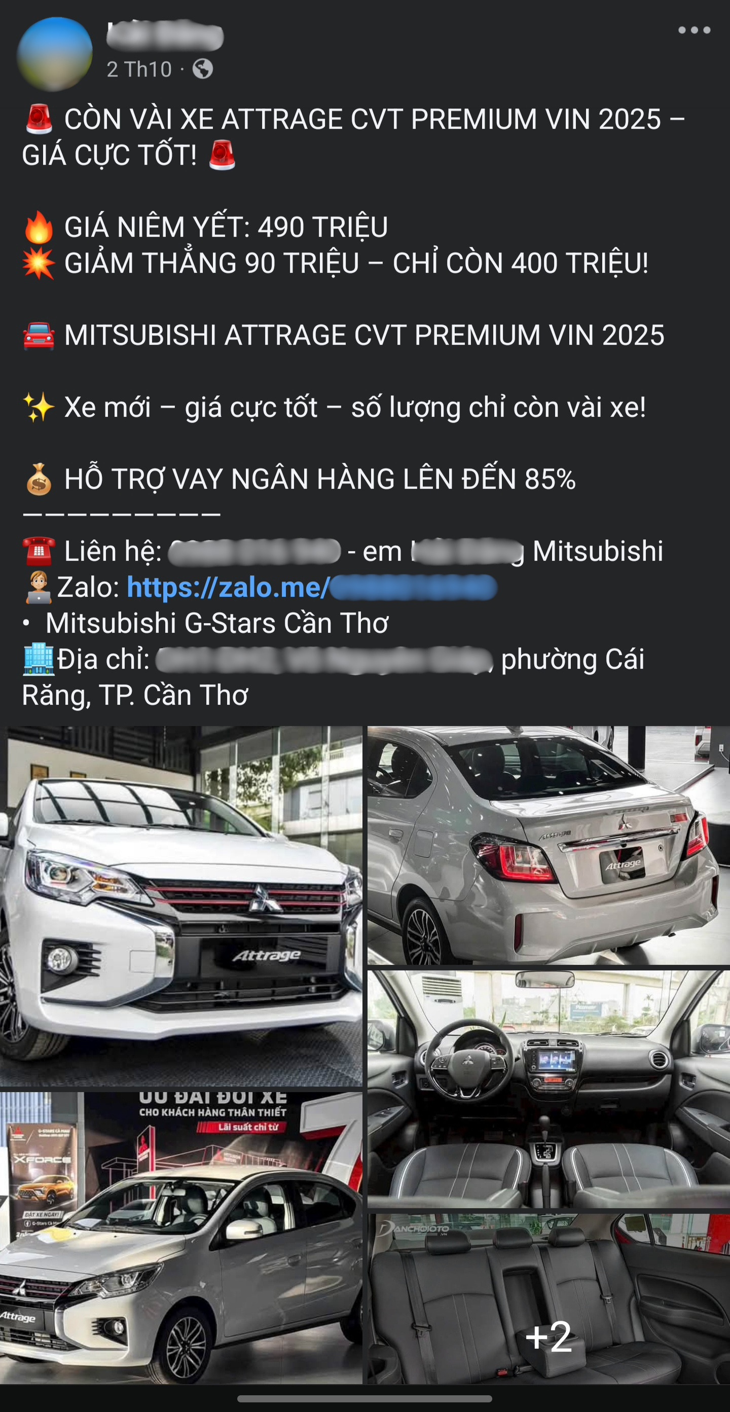 Mitsubishi Attrage giảm sâu tại đại lý: Bản thấp dưới 335 triệu, bản cao 400 triệu, tạo sức ép lên Hyundai Grand i10- Ảnh 1.