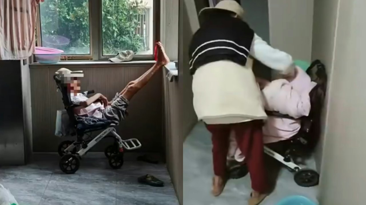 Cụ bà 90 tuổi co ro trên xe lăn sống ngoài hành lang chung cư gần 1 năm, lời giải thích của con gái lớn gây phẫn nộ- Ảnh 1.