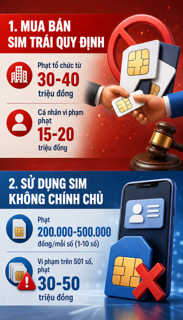 Tất cả người dân có sim chú ý, quy định phạt đến 50 triệu đồng đã áp dụng - Ảnh 2.