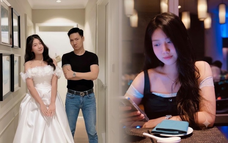 Phản ứng đáng yêu của con gái Mạnh Trường khi xem cảnh bố hôn bạn diễn- Ảnh 1.