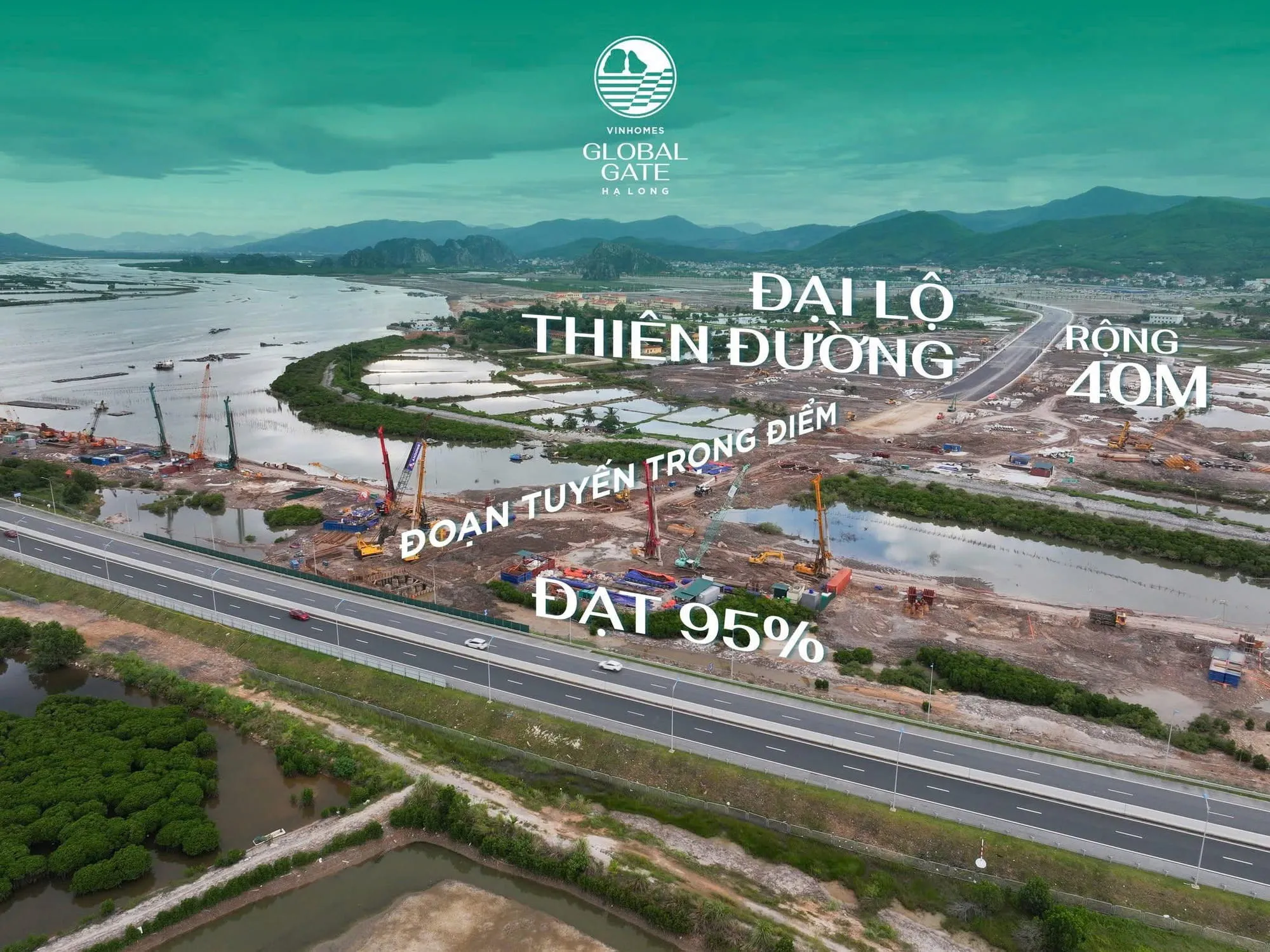 Tỷ phú Phạm Nhật Vượng đang cho 9.000 người, 2.000 máy móc “phủ kín” siêu dự án 18 tỷ USD, Đại lộ Thiên đường dần lộ diện - Ảnh 1.
