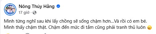 Nàng hậu Vbiz dự định “sống chậm” sau khi lấy chồng, nhưng lại hoàn toàn “vỡ mộng” sau khi sinh con - Ảnh 1.