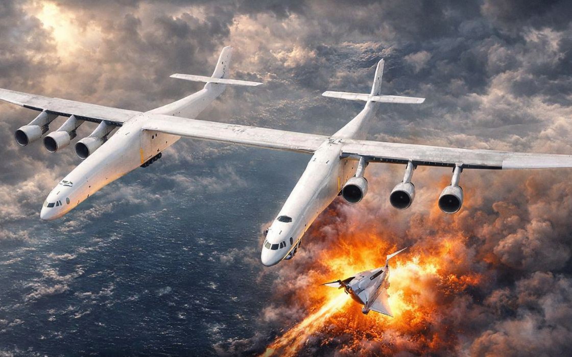 Phát hiện một máy bay sải cánh vượt Boeing 747: Dài hơn một sân bóng đá, nặng gần 590 tấn, thực hiện nhiệm vụ đặc biệt