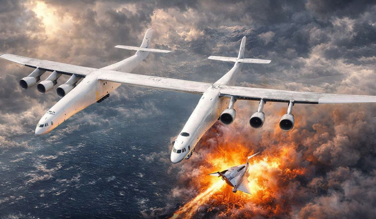 Phát hiện một máy bay sải cánh vượt Boeing 747: Dài hơn một sân bóng đá, nặng gần 590 tấn, thực hiện nhiệm vụ đặc biệt- Ảnh 1. Phát hiện một máy bay sải cánh vượt Boeing 747: Dài hơn một sân bóng đá, nặng gần 590 tấn, thực hiện nhiệm vụ đặc biệt- Ảnh 1.