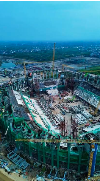 Không phải VinFast - Trống Đồng, đây là siêu sân vận động đầu tiên ở Việt Nam dùng công nghệ mái bậc nhất thế giới, tương tự Mỹ, Singapore: Xuất hiện 4 trụ cao ngang tòa nhà 20 tầng 