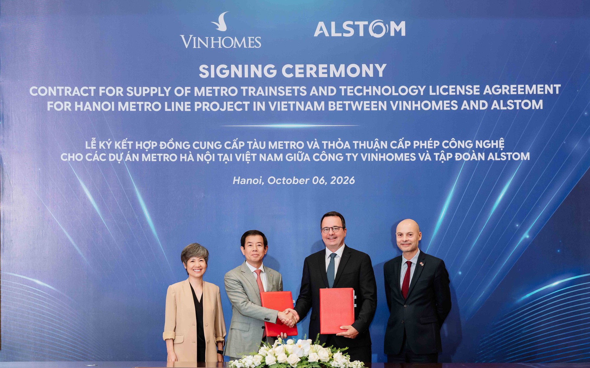 Tỷ phú Phạm Nhật Vượng đặt 200 đoàn tàu không người lái Alstom cho metro Hà Nội, 117 đoàn sẽ được lắp ráp tại Việt Nam