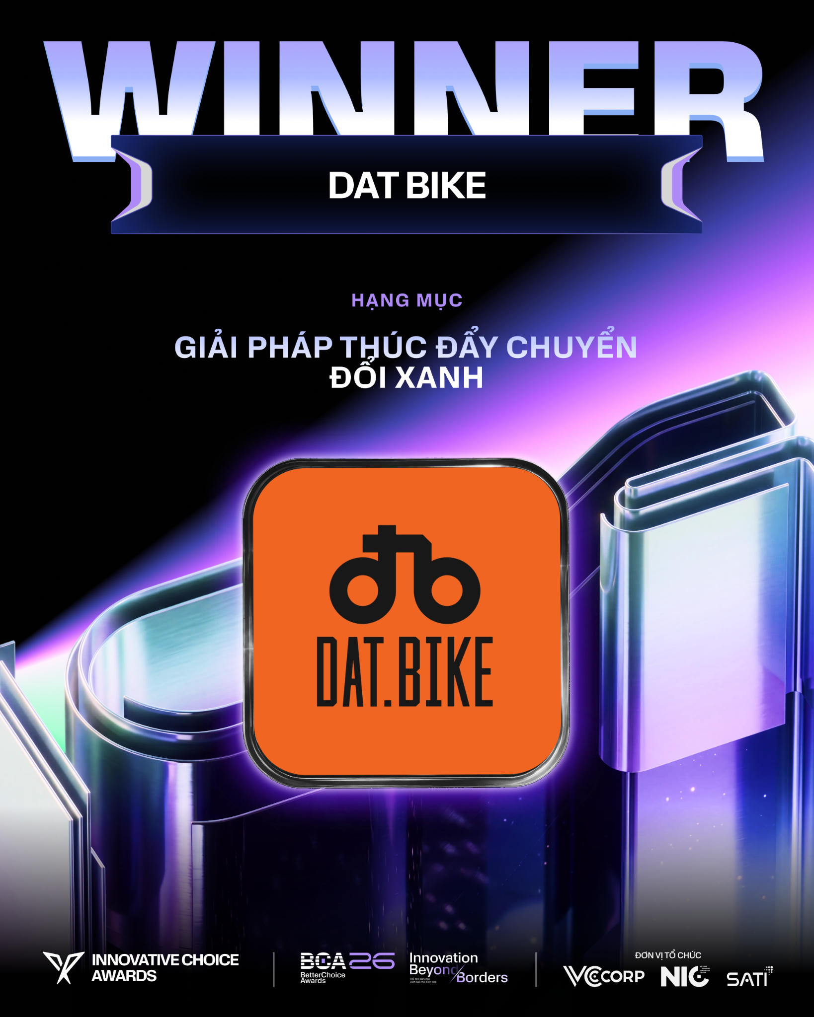 Đột phá công nghệ Sạc tích hợp của Dat Bike mang về giải thưởng “Giải pháp thúc đẩy chuyển đổi xanh” tại Better Choice Awards - Ảnh 1.
