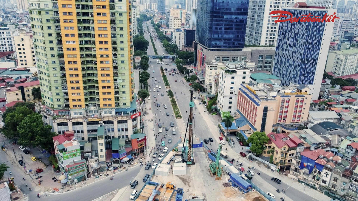 Hai cầu vượt Vành đai 1 Hà Nội dần thành hình, hướng tới hoàn thành cuối năm- Ảnh 7.
