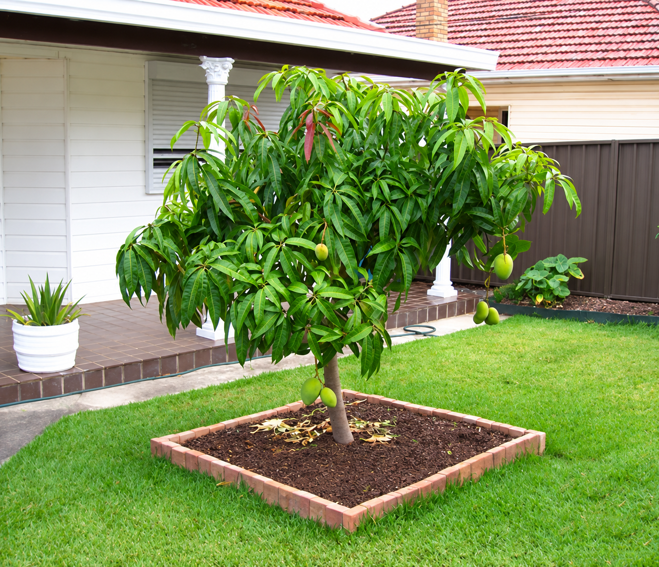 Nhiều gia đình trồng xoài trong sân vườn: Hóa ra không chỉ để lấy quả - Ảnh 1.